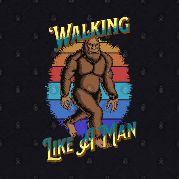 Bigfoot Walking Like A Man by RockReflections